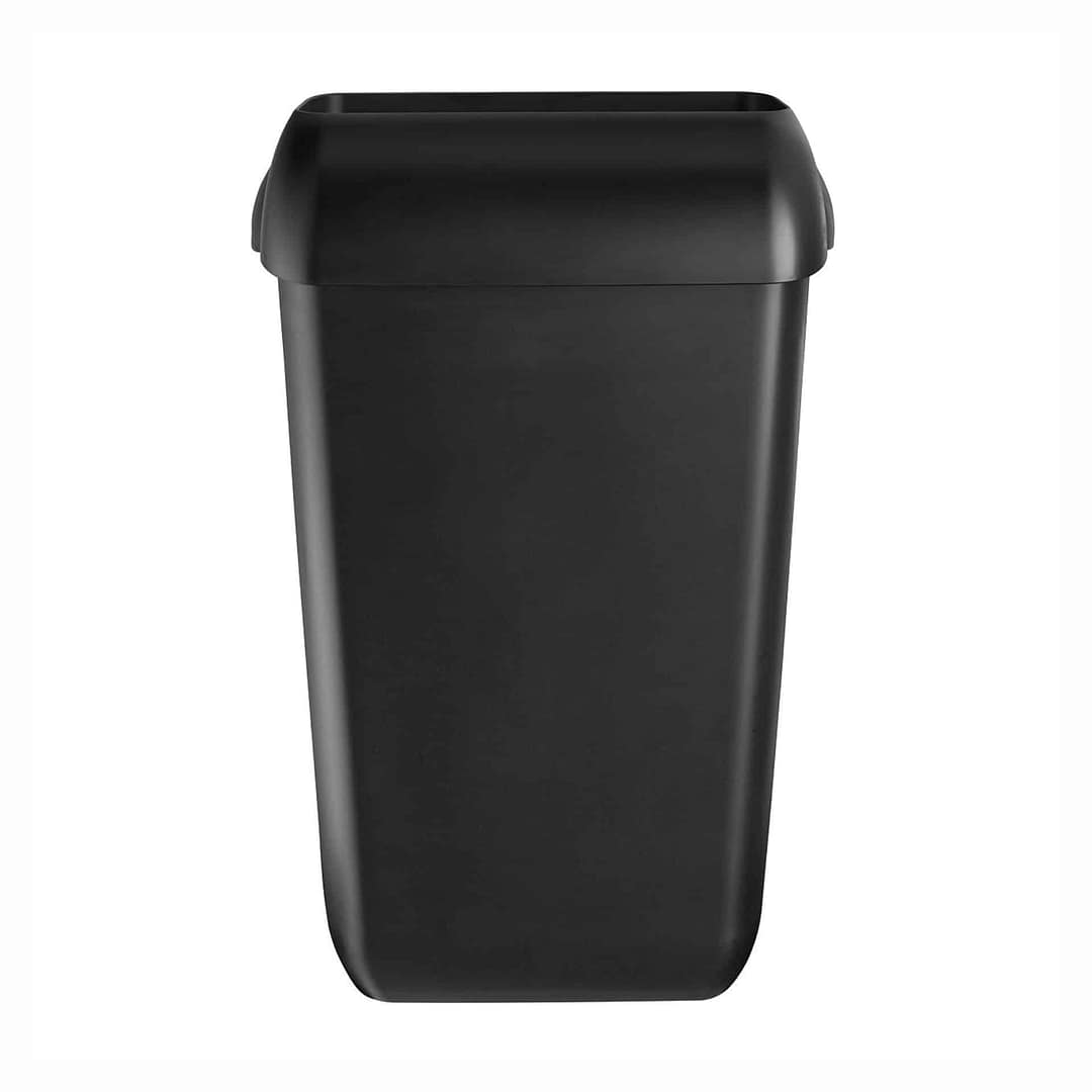 Quartz afvalbak 23 liter kunststof zwart