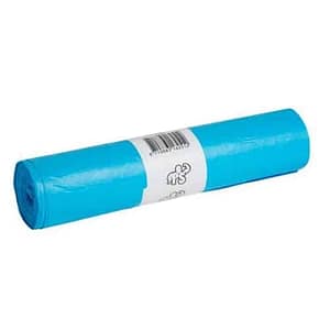 HDPE afvalzak 70x110cm T30 blauw 1 rol = 20 stuks