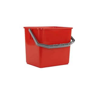 Betra werkwagen emmer zwaar 6 liter kunststof rood