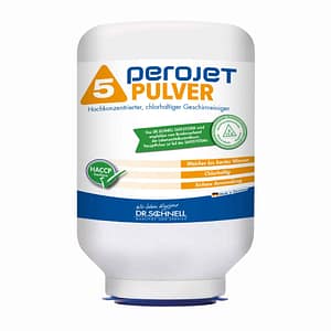 Dr. Schnell Perojet Pulver 5 sterk geconcentreerde chloorhoudende vaatwasreiniger voor zacht en middelhard water 3kg