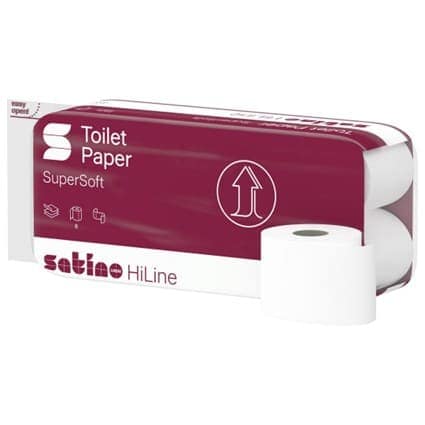 Satino HiLine MT1 toiletpapier traditioneel extra zacht 250 vel 3-lgs cellulose eco/fsc (8x8) 64 rol