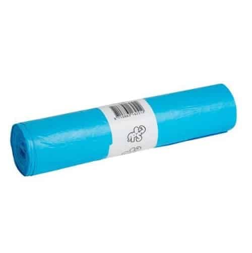 HDPE afvalzak 70x110cm T30 blauw 1 rol = 20 stuks